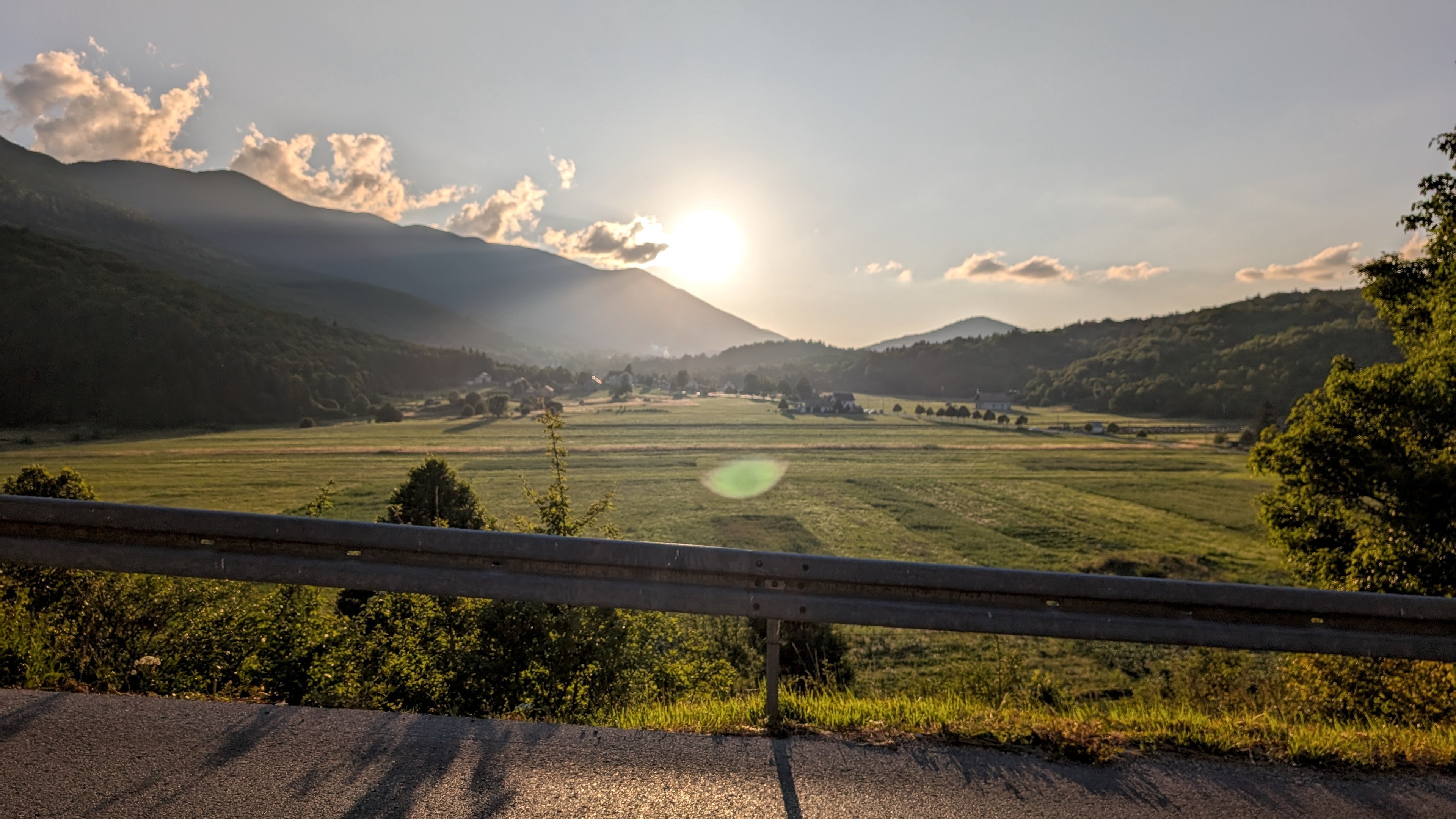 Velebit - Krasno in der Abendsonne