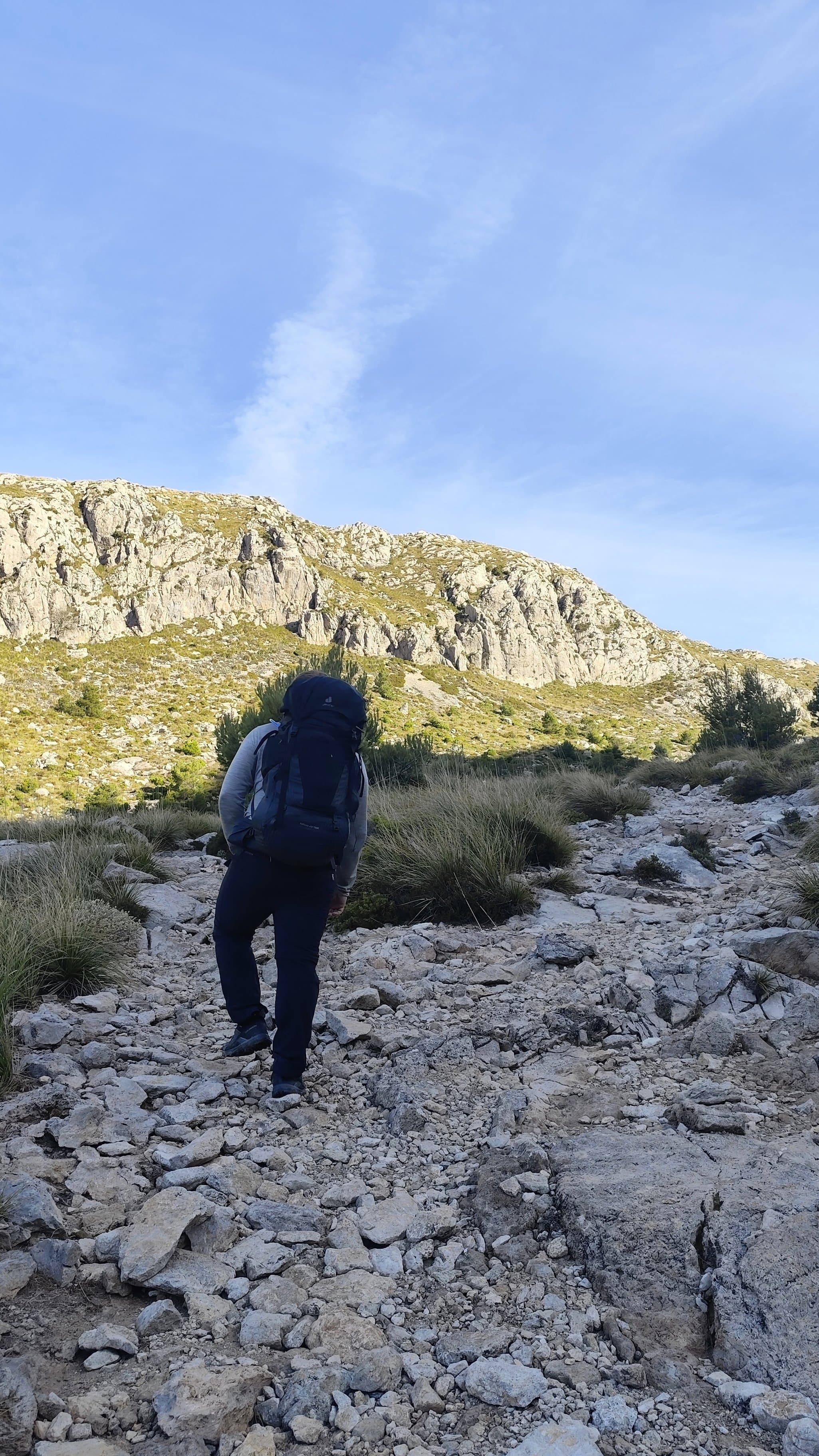mallorca - "Flussbett" Aufstieg zum Col des Prat